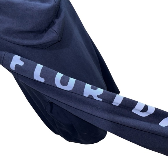 Disney Men's L Large Hoodie Sweater Blue Classic Mickey Mouse Print Florida - Picture 5 of 6